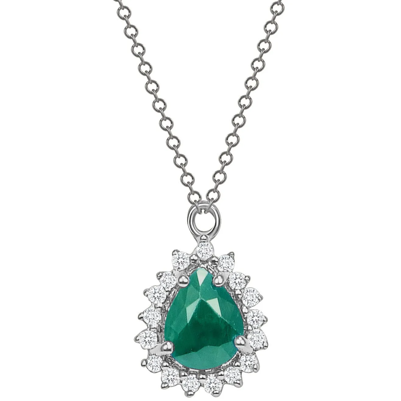 Marie Emerald and Diamond Necklace
