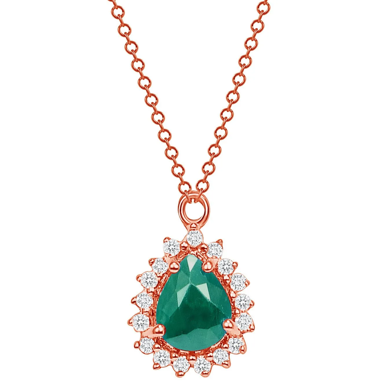 Marie Emerald and Diamond Necklace