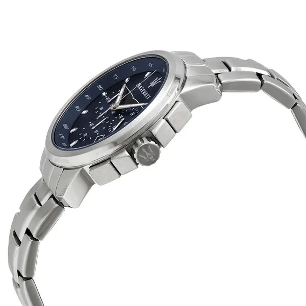 Maserati Successo Silver Stainless Steel Blue Dial Quartz Watch for Gents - R8873621002