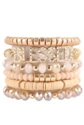 May the Lord bless you and keep you Beaded Bracelet