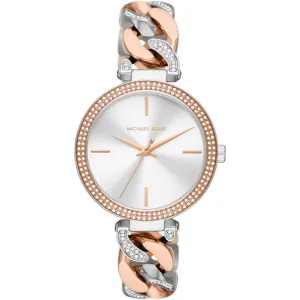 Michael Kors Catelyn Two-tone Stainless Steel Silver Dial Quartz Watch for Ladies - MK4634