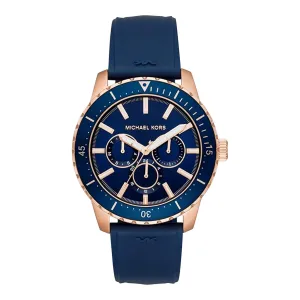 Michael Kors Cunningham Blue Silicon  Men's Watch MK7163
