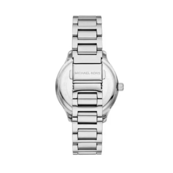 Michael Kors Sage Silver Stainless Steel Mother Of Pearl Dial Quartz Watch for Ladies - MK4807