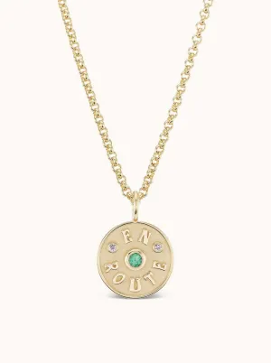Mini En Route Necklace Emerald