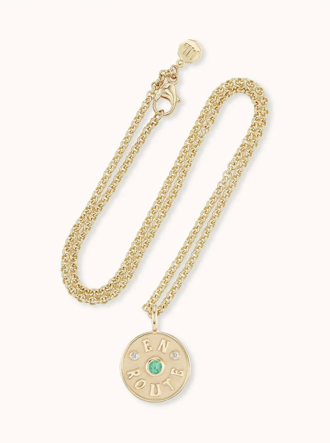 Mini En Route Necklace Emerald