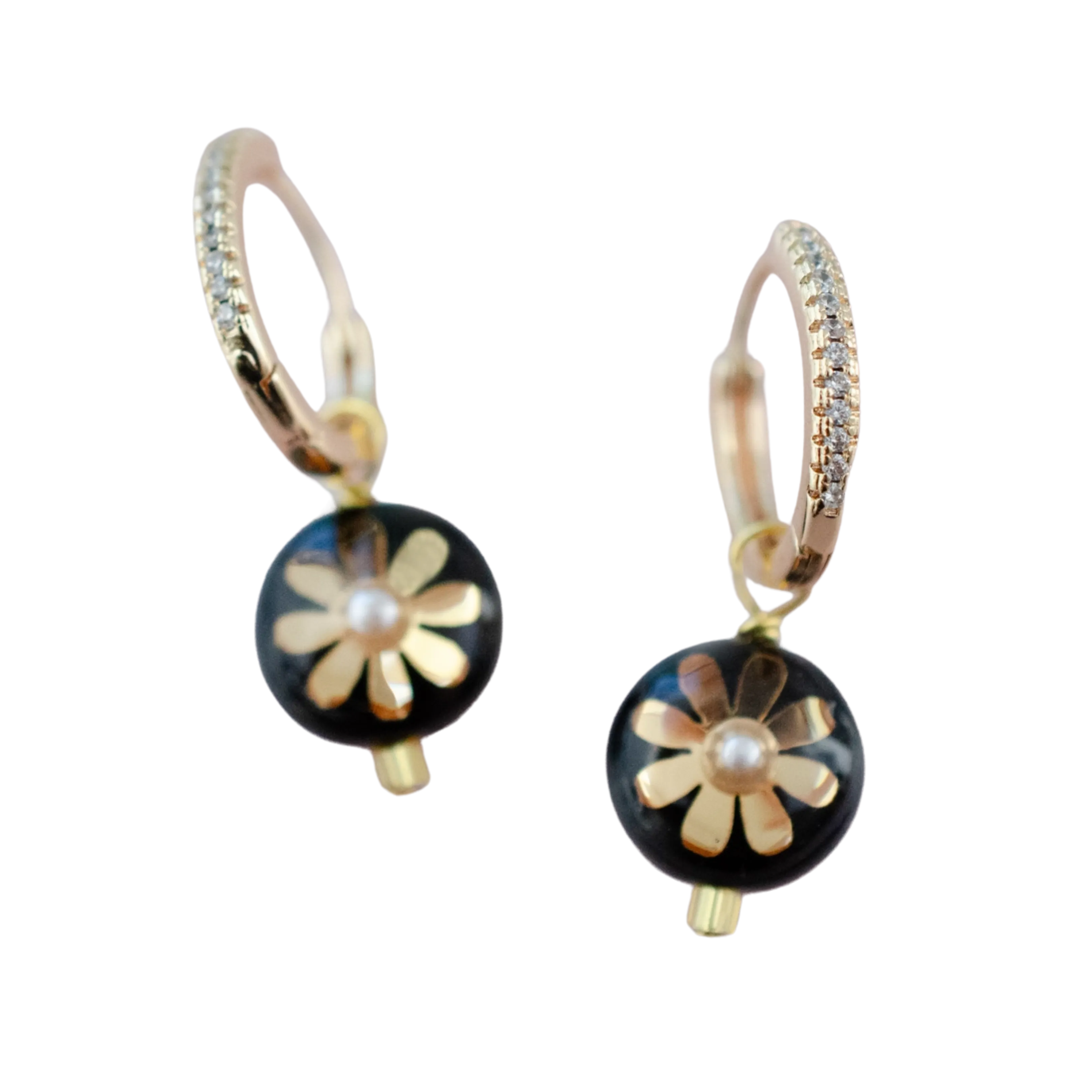 Mira Flower Dangle Earrings