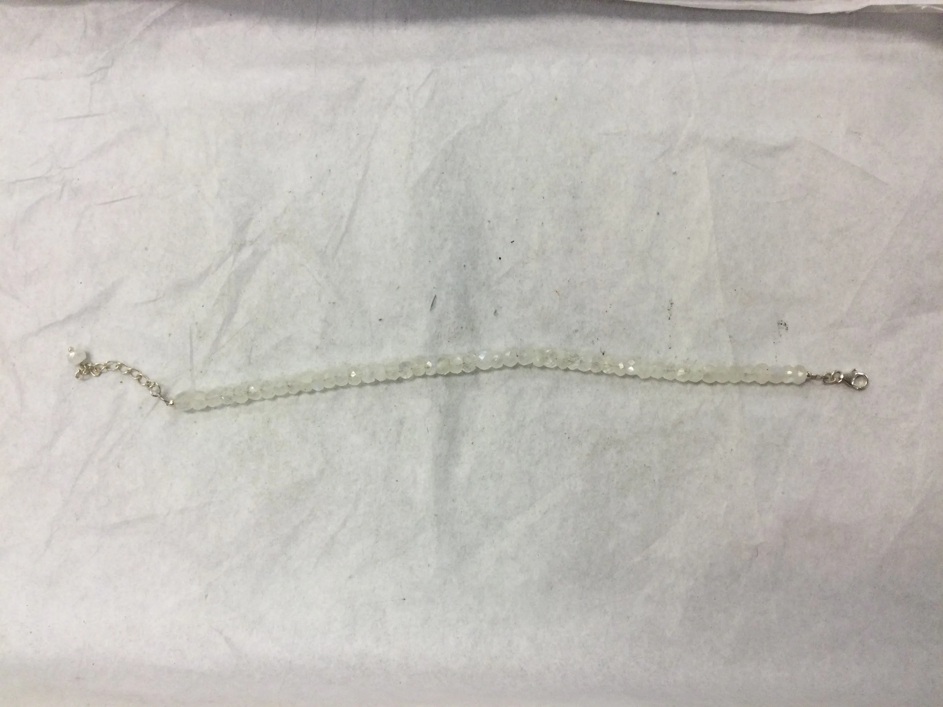 Moonstone bracelet, 4 mm