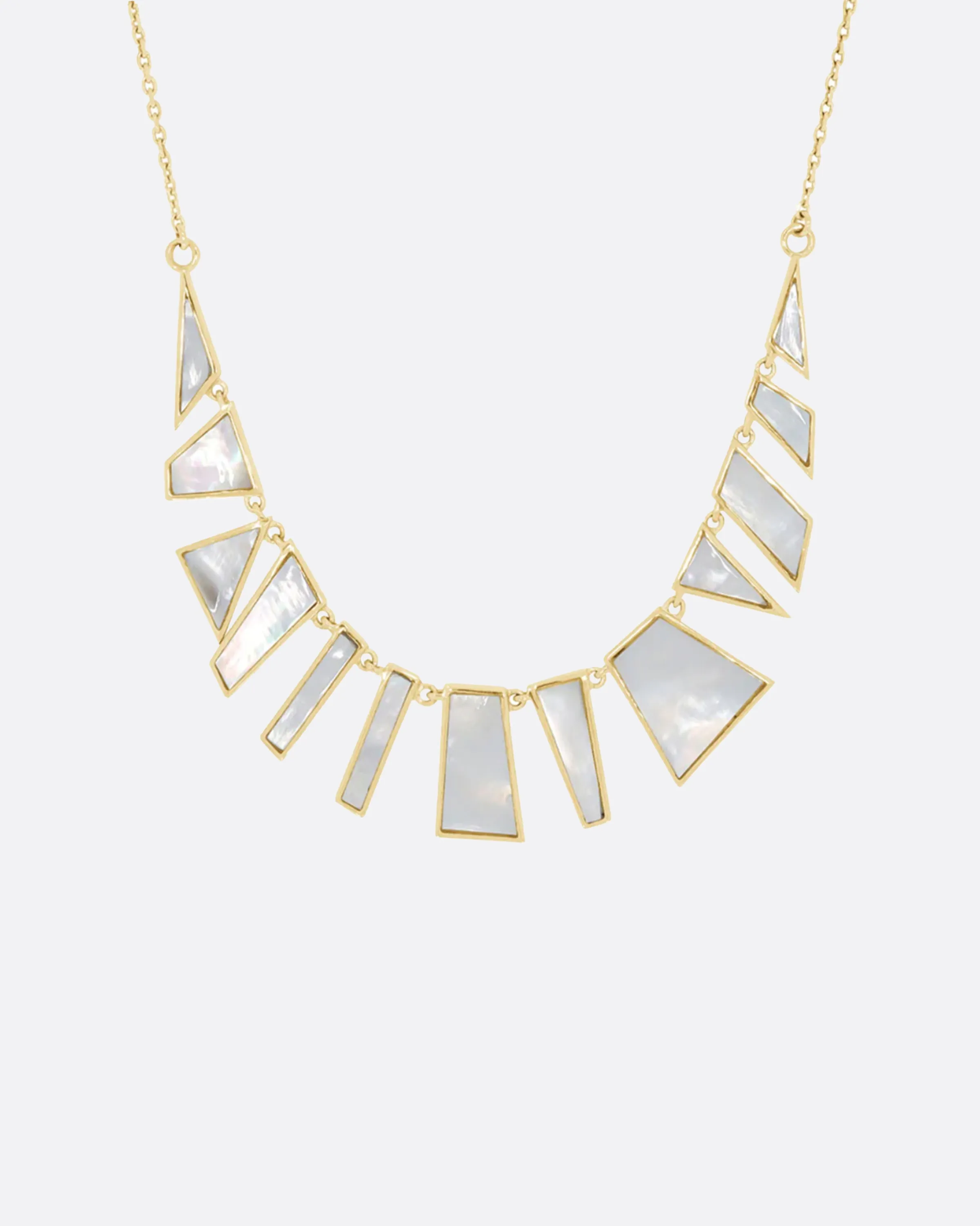 Mother of Pearl Tesserae Necklace