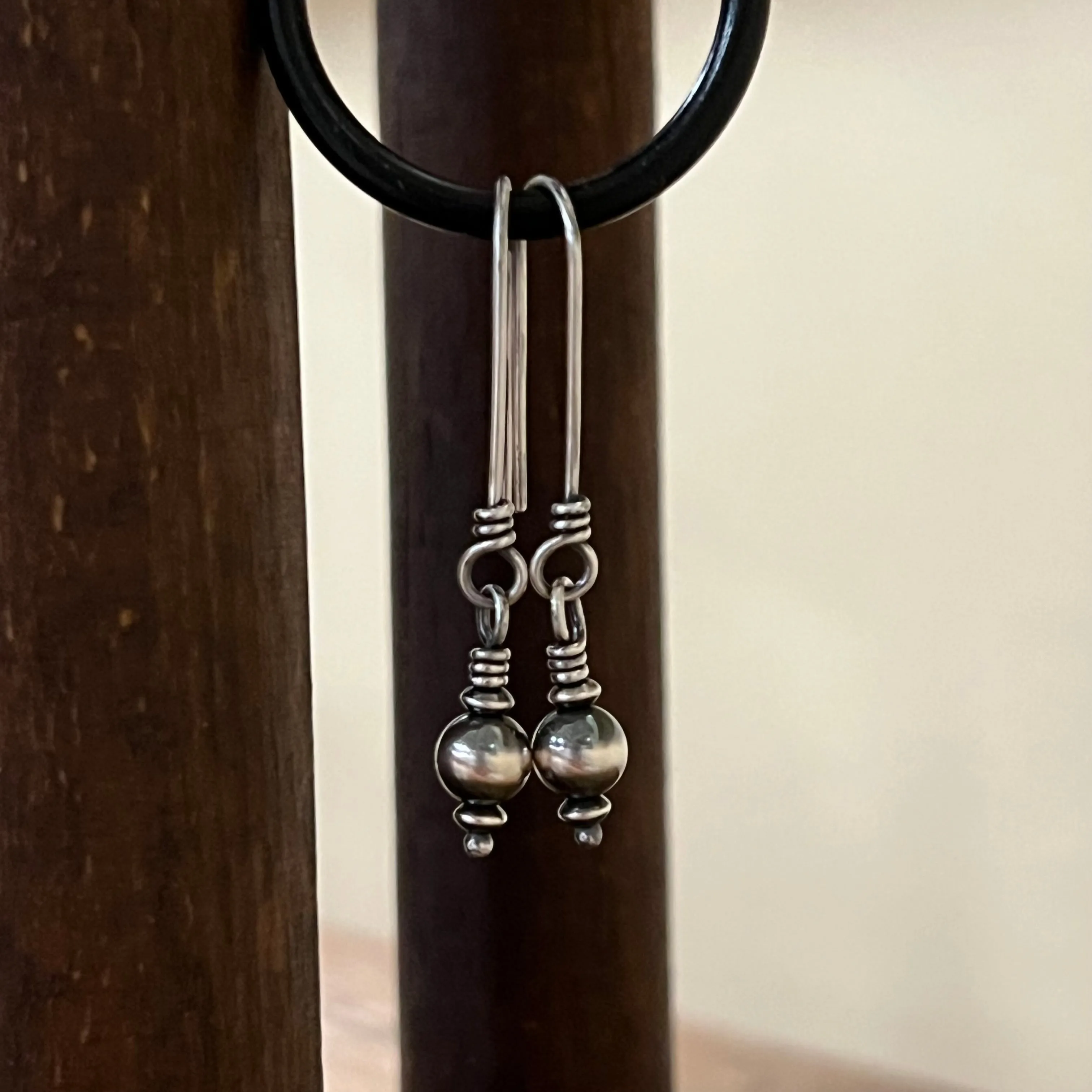 Navajo Pearl Dangle Earrings
