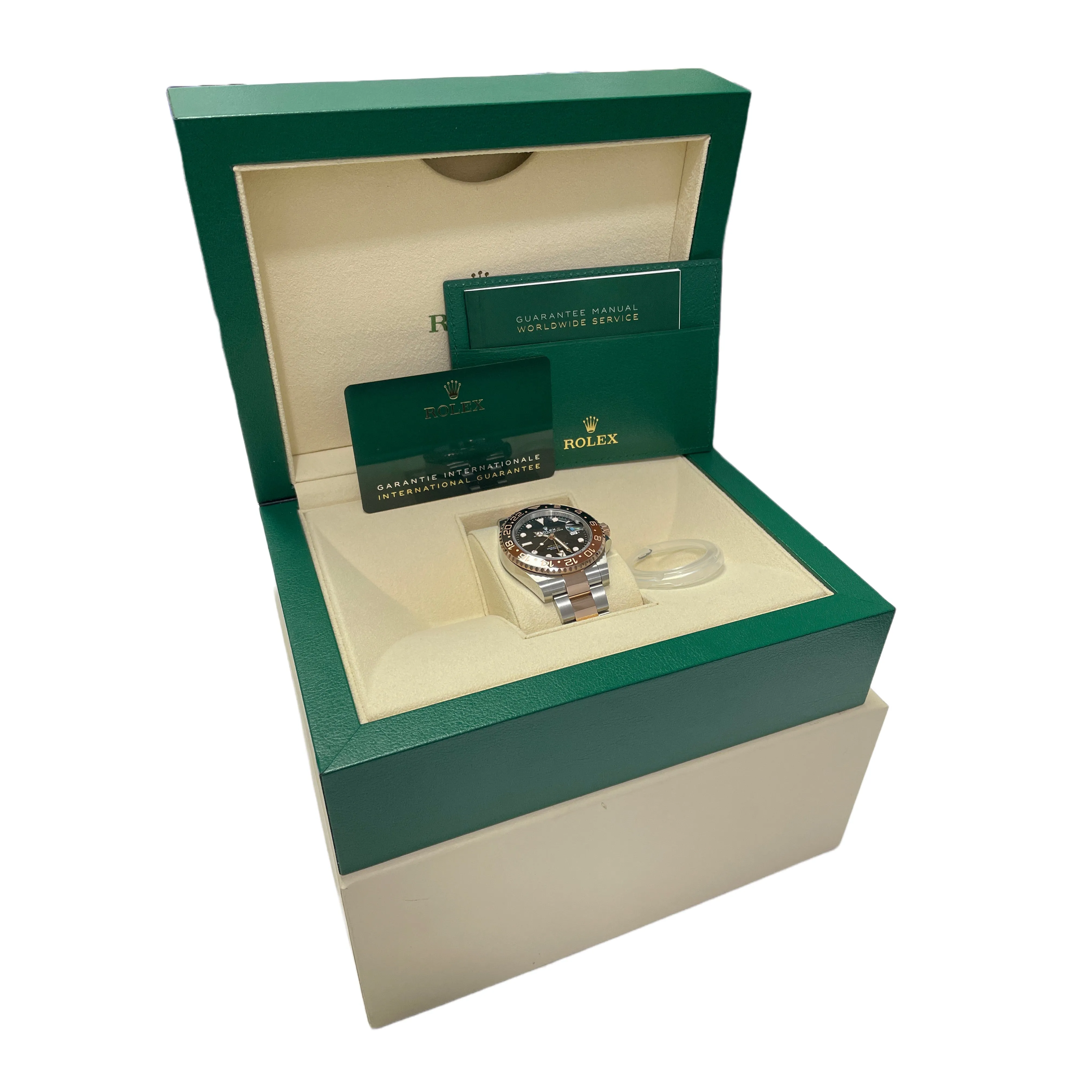 NEW 2023 PAPERS Rolex GMT-Master II 18K Rose Gold ROOT BEER 126711 CHNR 40mm B P