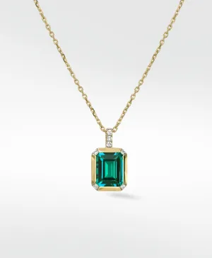 Nexus Emerald and Diamond Pendant