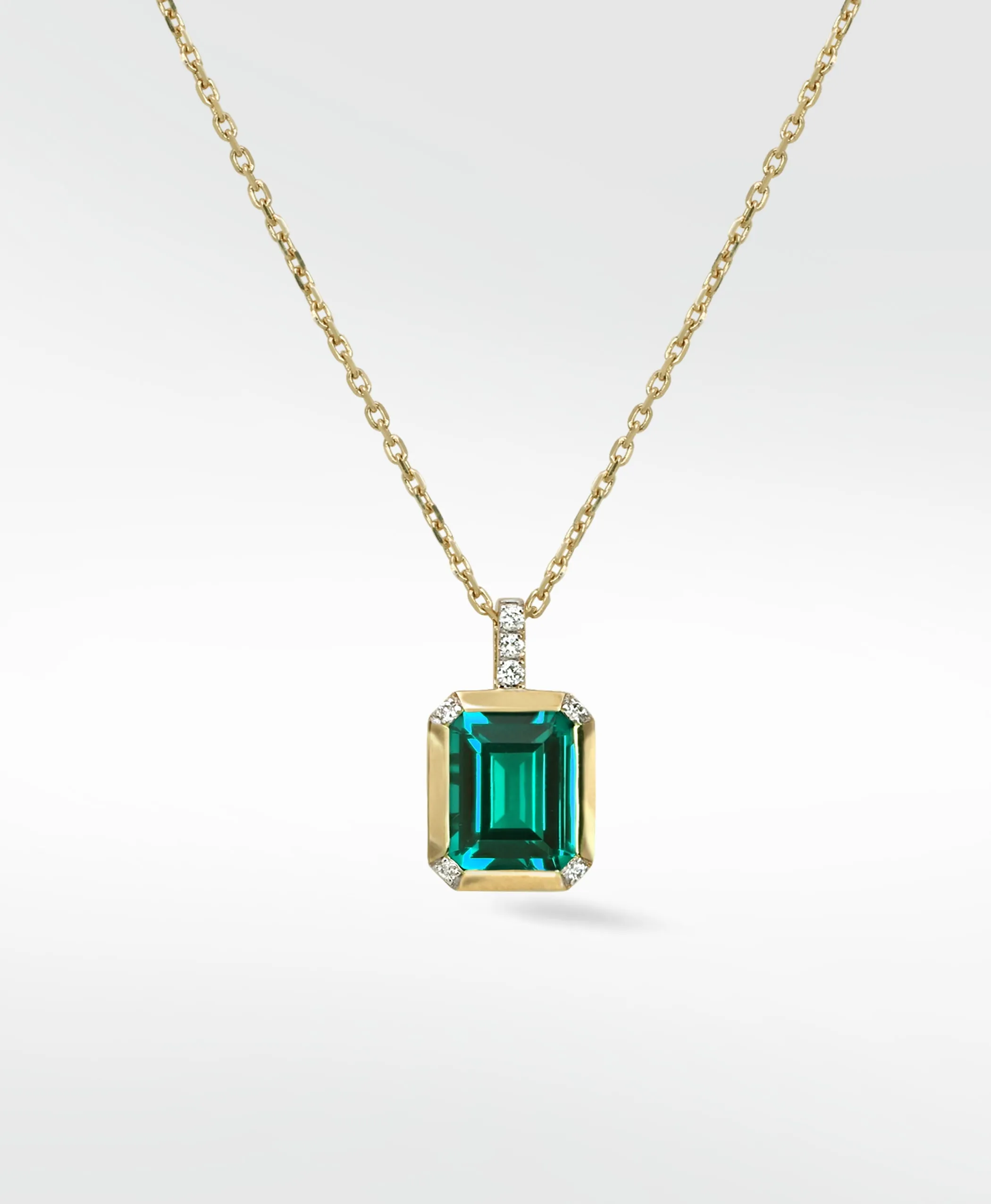 Nexus Emerald and Diamond Pendant