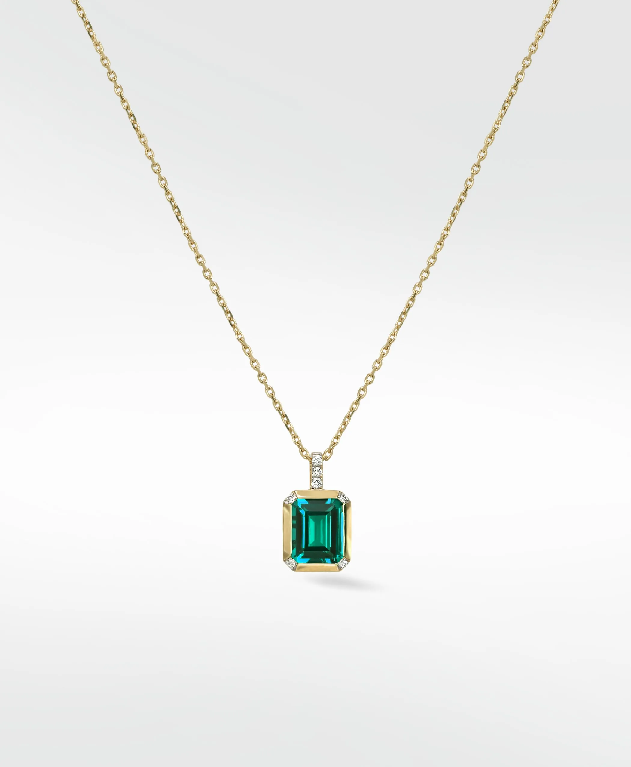 Nexus Emerald and Diamond Pendant