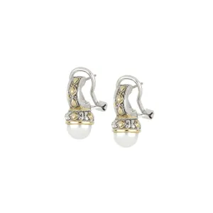 Ocean Images Collection 10mm Omega Clip Earrings