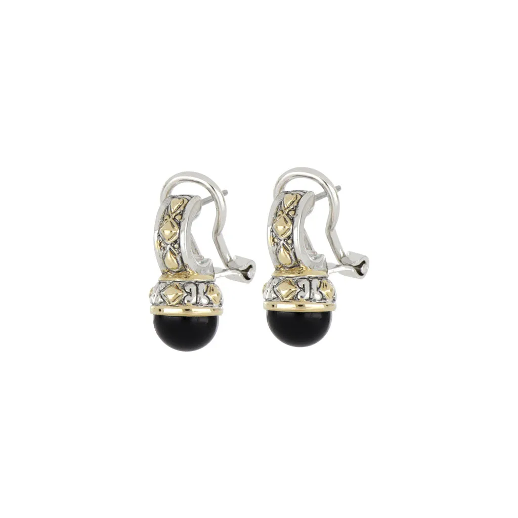 Ocean Images Collection 10mm Omega Clip Earrings