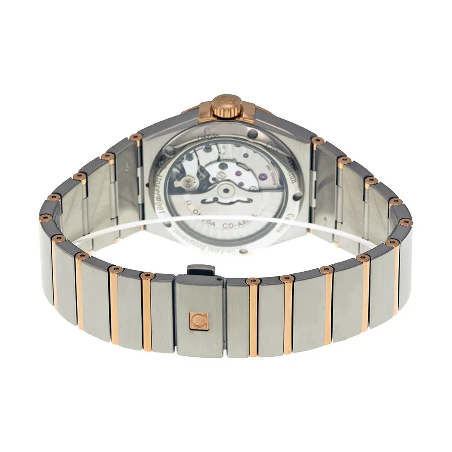 Omega Constellation Silver Dial Rose Gold and Steel Diamond Men's Watch 12325382152003