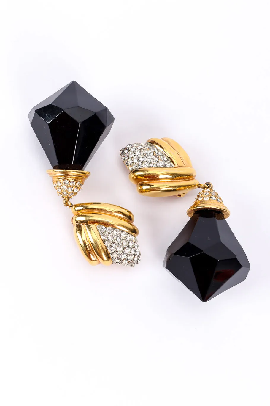 Onyx Diamond Drop Earrings