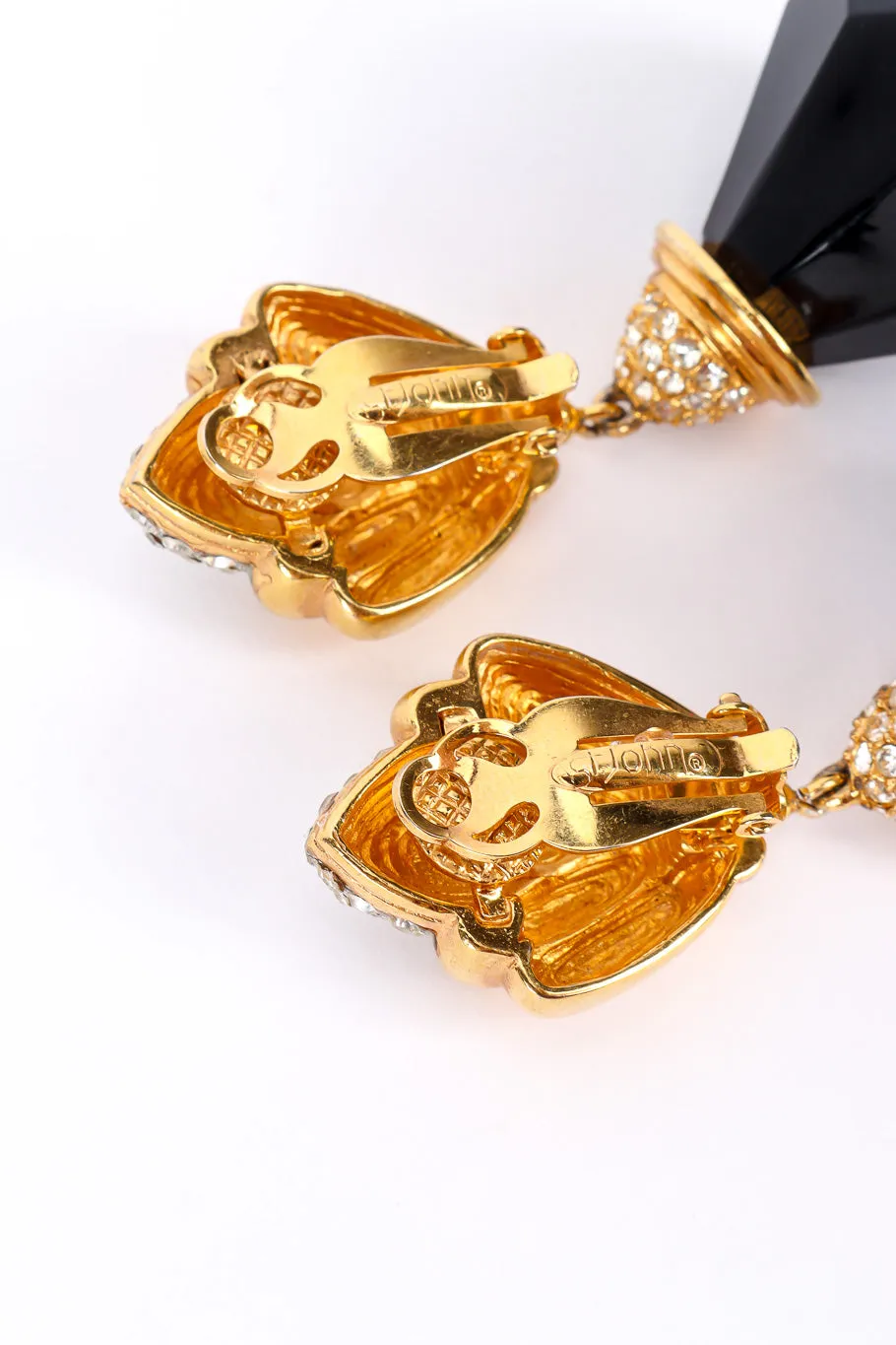 Onyx Diamond Drop Earrings