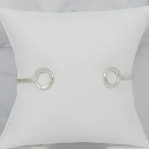 Open Circle Cuff Bracelet - sterling silver