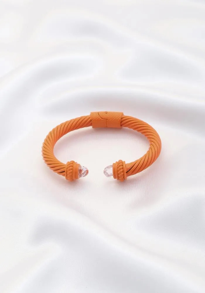 Orange Cuff Bracelet