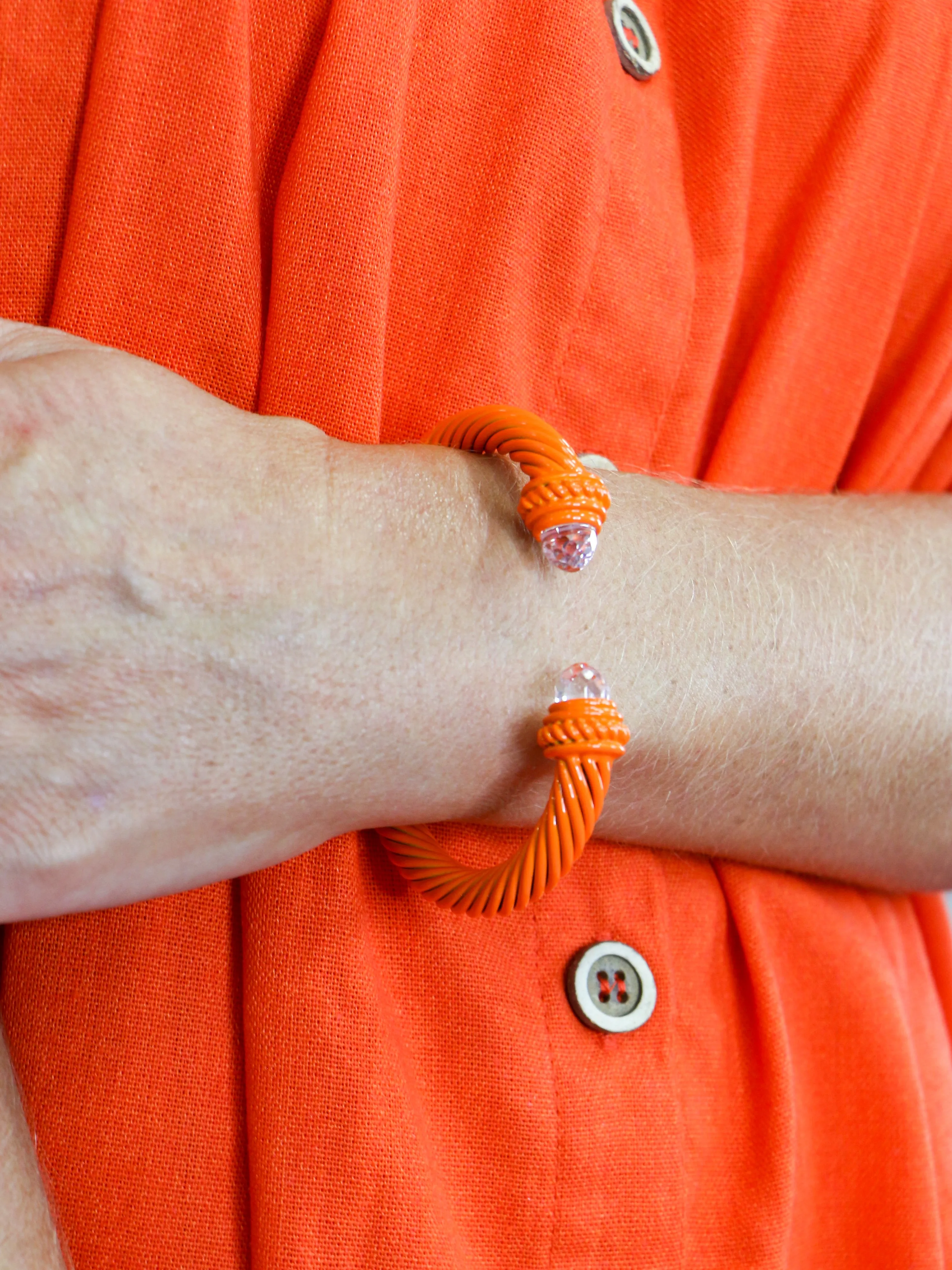 Orange Cuff Bracelet