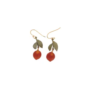 Orange Drop Earrings