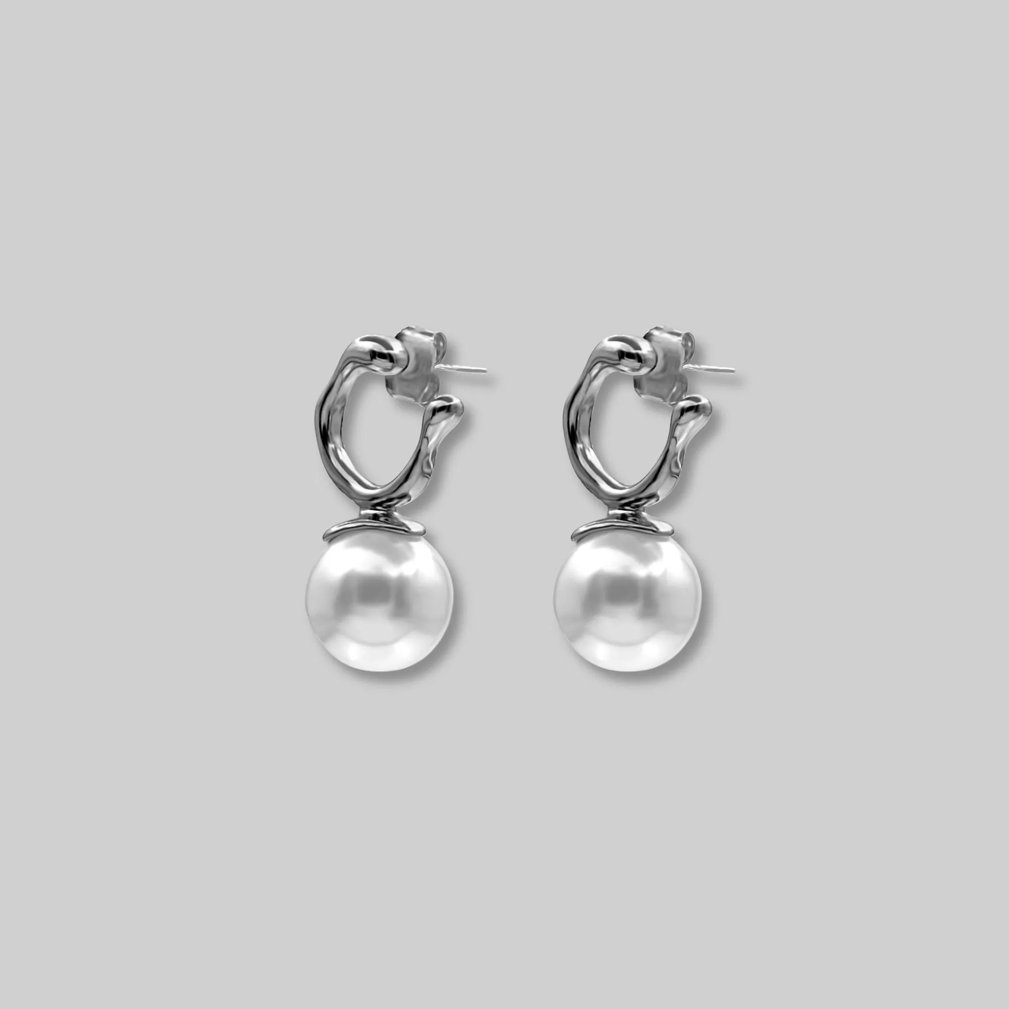 Organic Pearl Drop Earrings