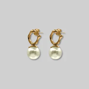 Organic Pearl Drop Earrings
