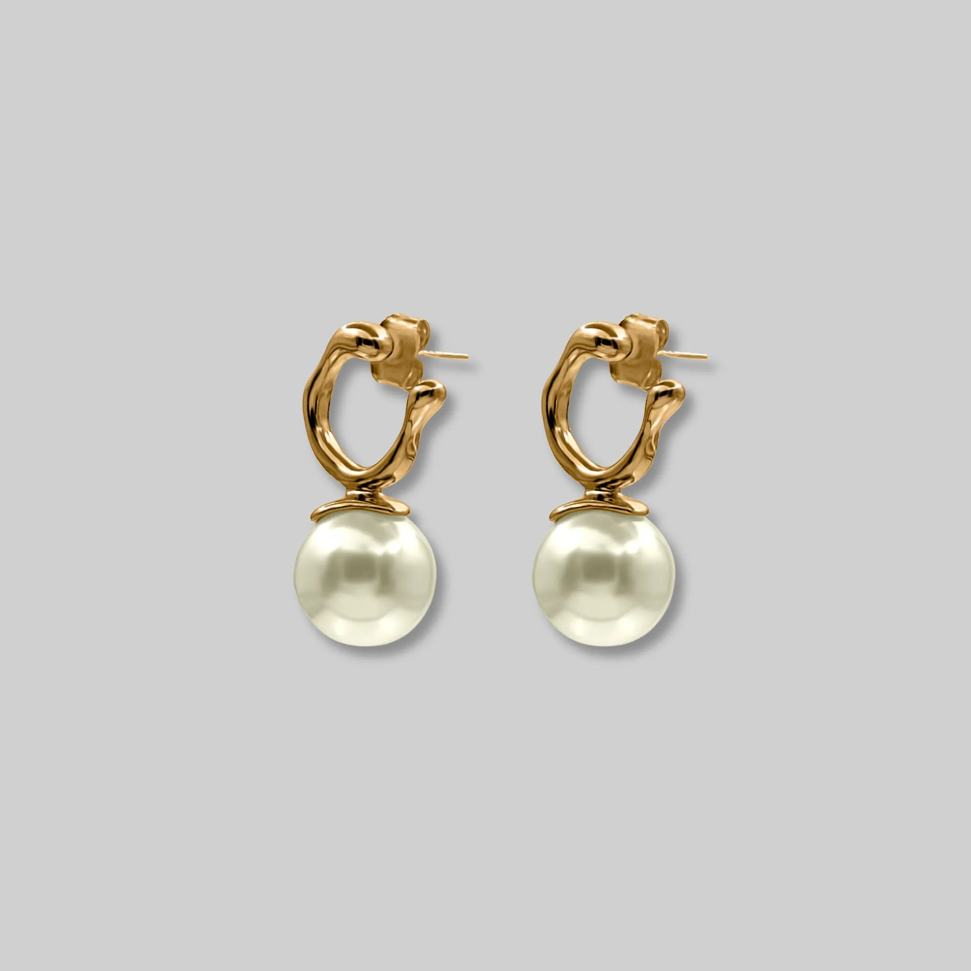 Organic Pearl Drop Earrings