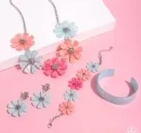 Pastel Pairing - Blue Cuff Bracelet (GM-0324)