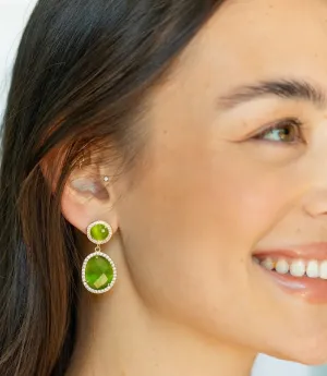 Pavé Double Drop Earrings