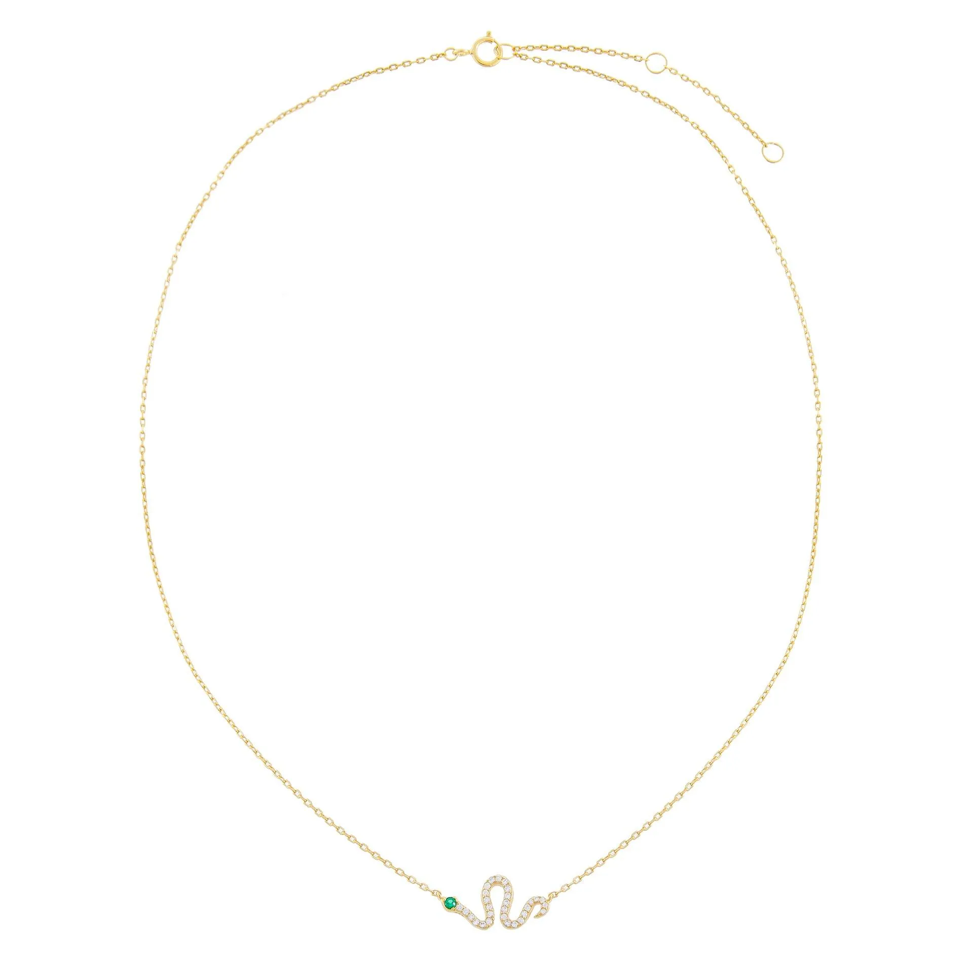 Pavé Snake Necklace