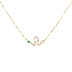 Pavé Snake Necklace