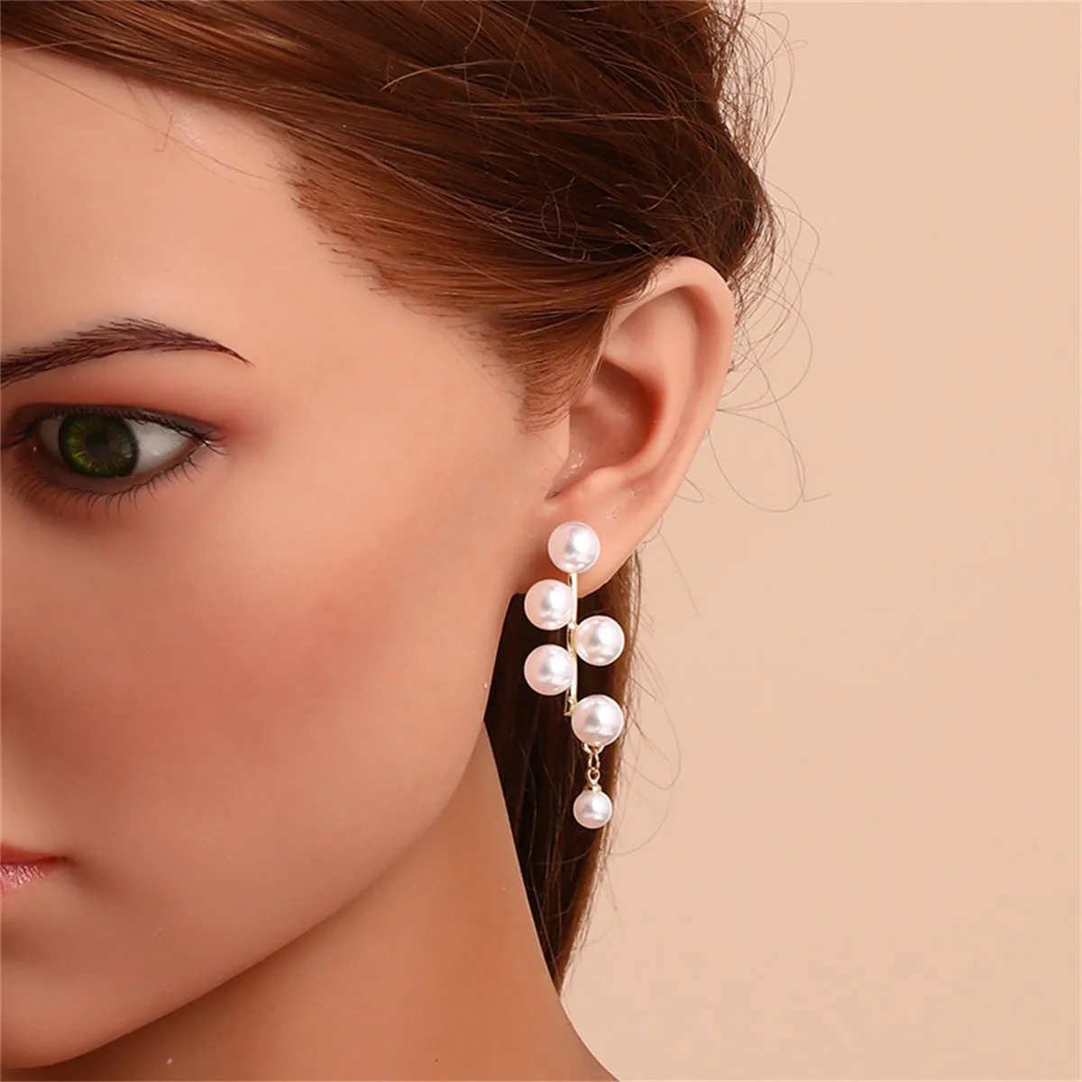 Pearl & 18K Gold-Plated Drop Earrings