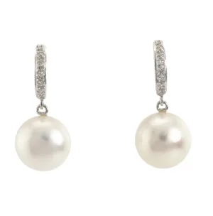 Pearl & Diamond Earrings E26931