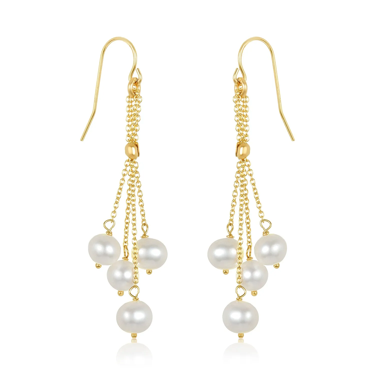 Pearl Dangly Earrings