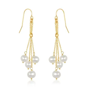 Pearl Dangly Earrings