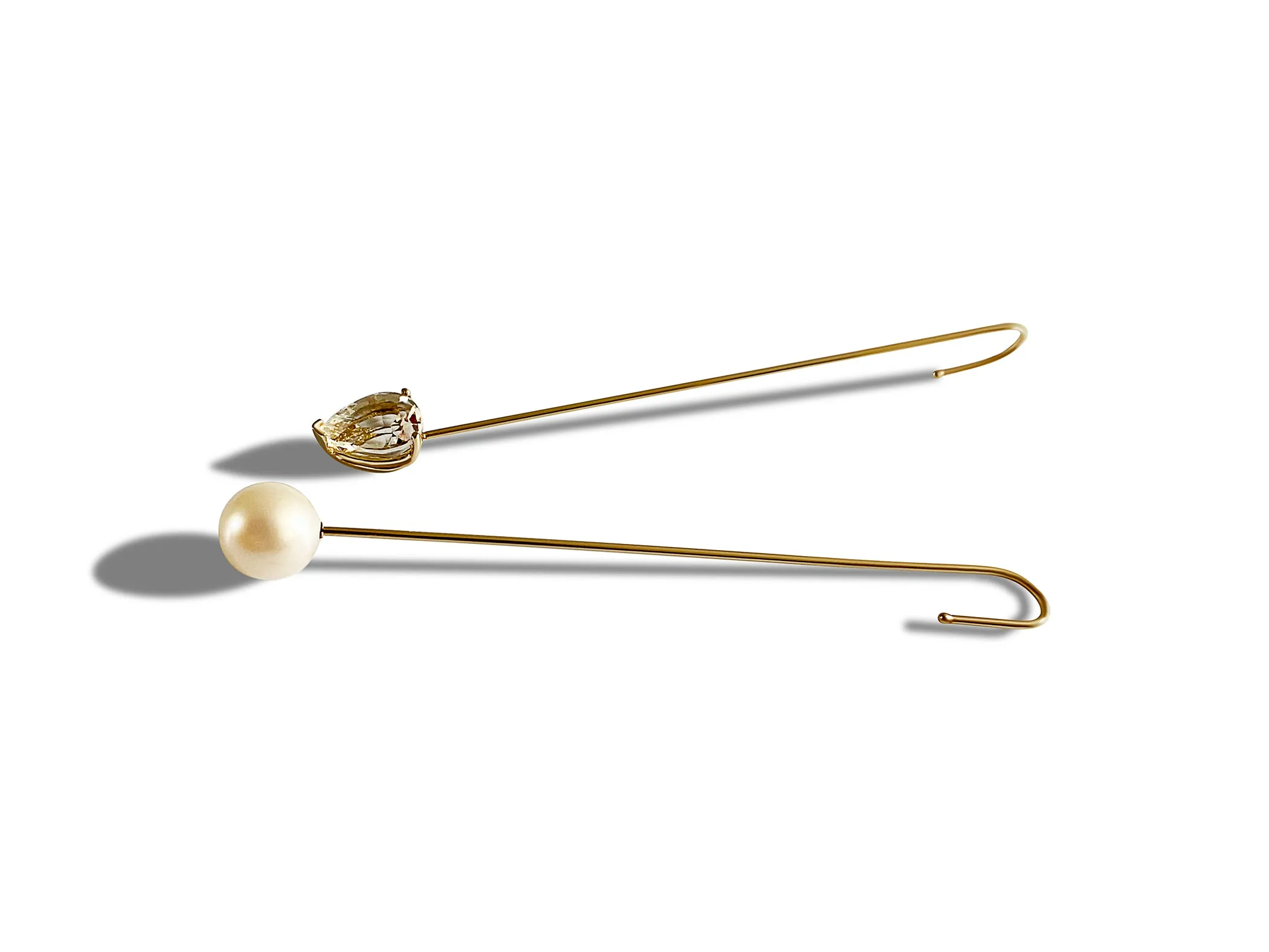 Pearl Drop Needle Earring