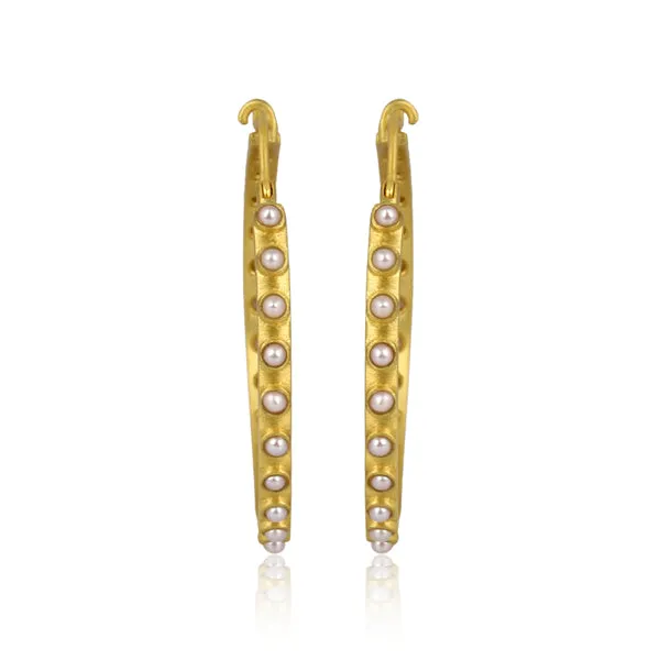 Pearl Hoop Earrings