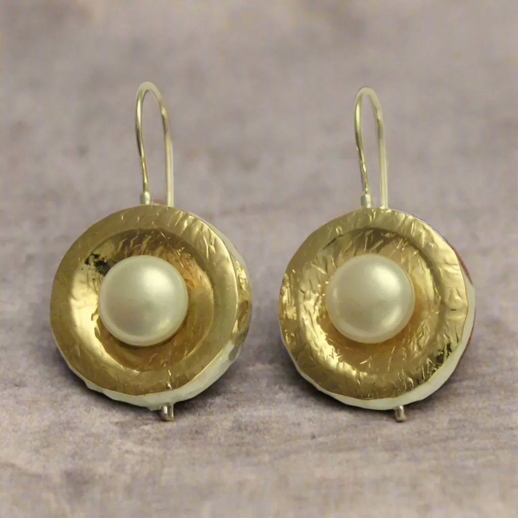 Pearl Silver Earrings - Love is Touch.