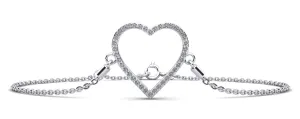 Perfect Heart Diamond Adjustable Diamond Bracelet with 0.30 ct.(finished) 1.2mm