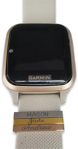 Personalized Gold Plated SS Watch/Strap Slider 24mm