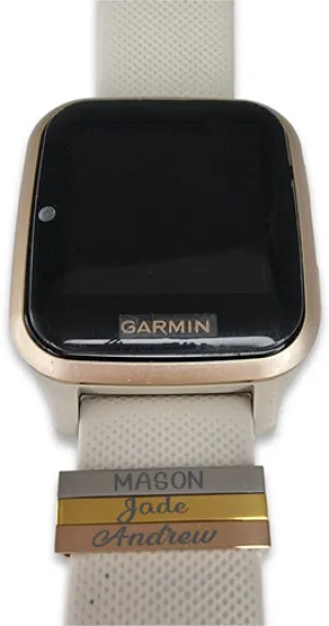 Personalized Gold Plated SS Watch/Strap Slider 24mm