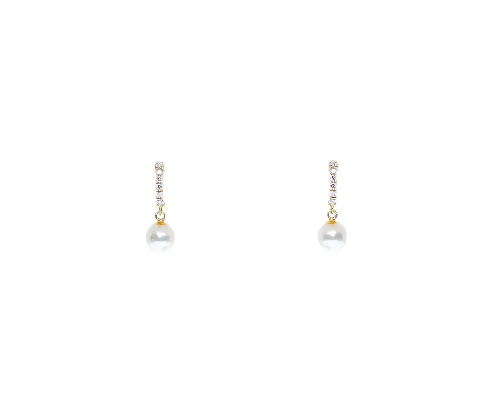 Petite Diamond Huggie Drops