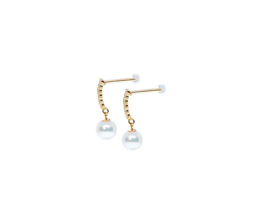 Petite Diamond Huggie Drops