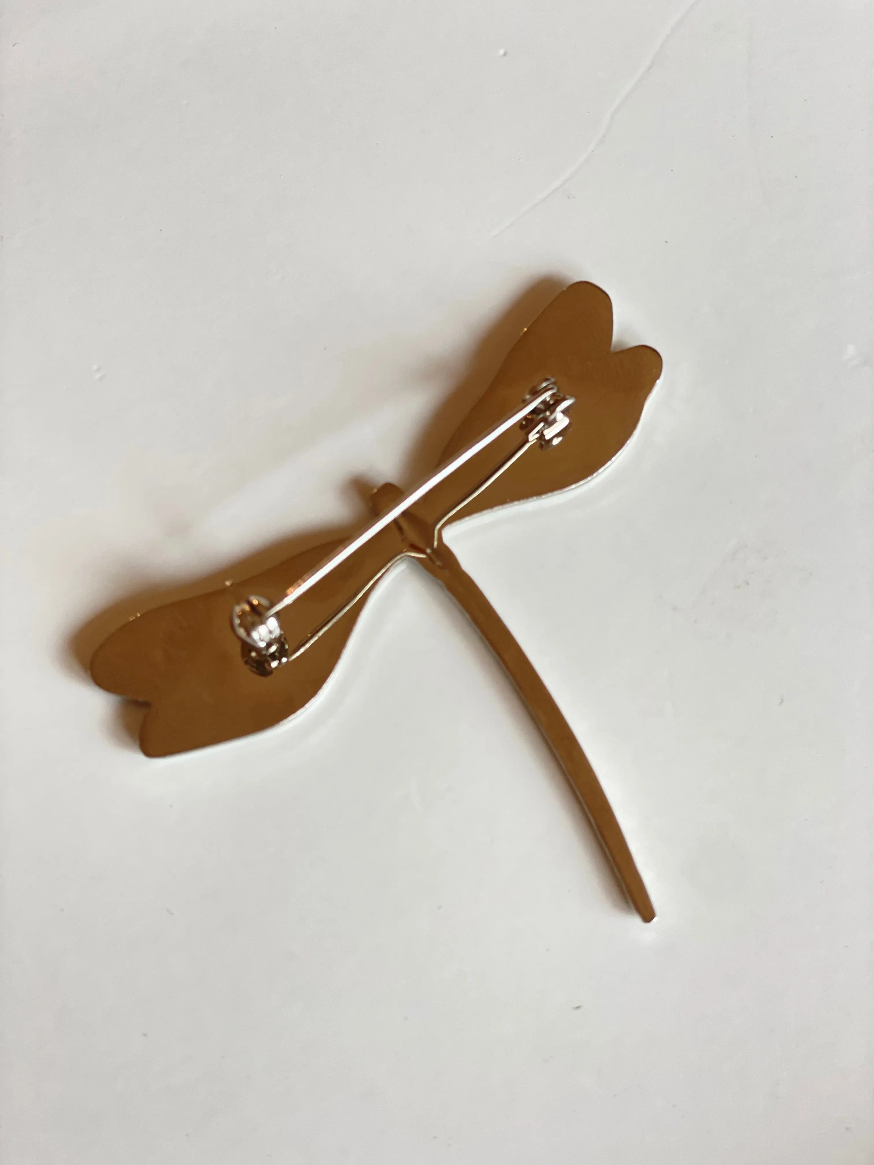 Pink and Purple Dragon Fly Brooch