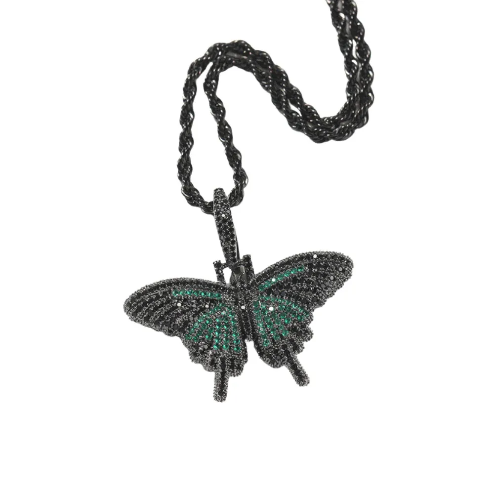 "American Diamond Solid Butterfly" Necklaces