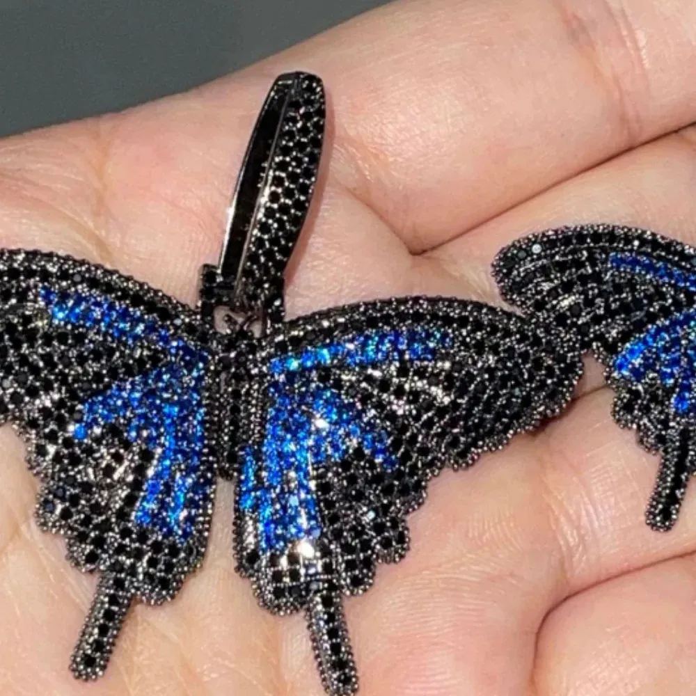 "American Diamond Solid Butterfly" Necklaces