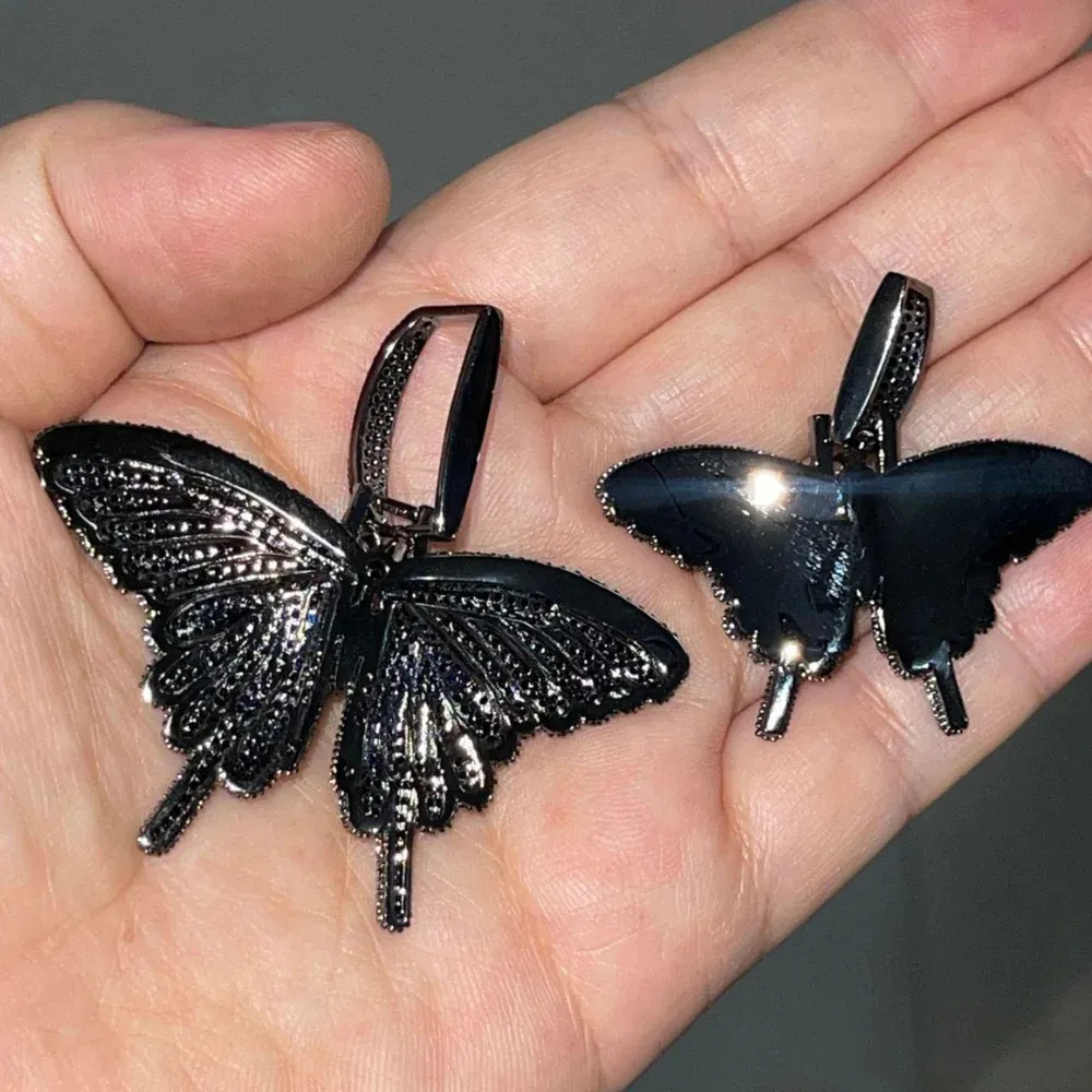 "American Diamond Solid Butterfly" Necklaces
