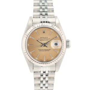 Rolex Datejust  69174 26mm Grey Index Dial Fluted Bezel Jubilee Band